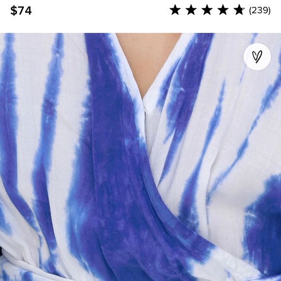 Lulus’s Medium Wrap Tie Dye Maxi Dress. - Picture 4 of 9